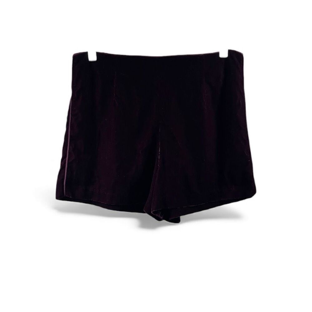 Free People Velvet Shorts in Burgundy Size 6